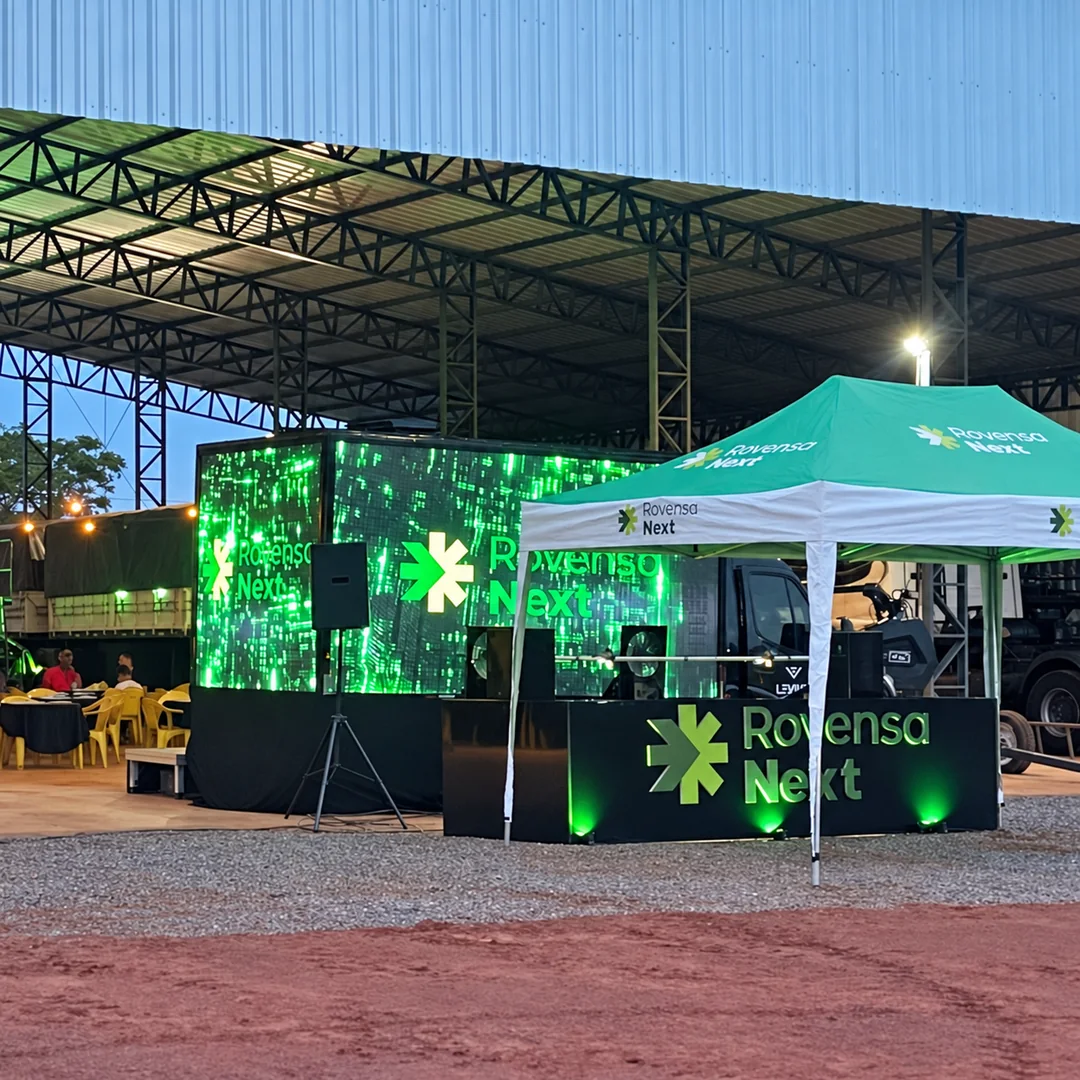 Caminhão de LED da Levium na Noite de Campo Evolution, da Rovensa Next