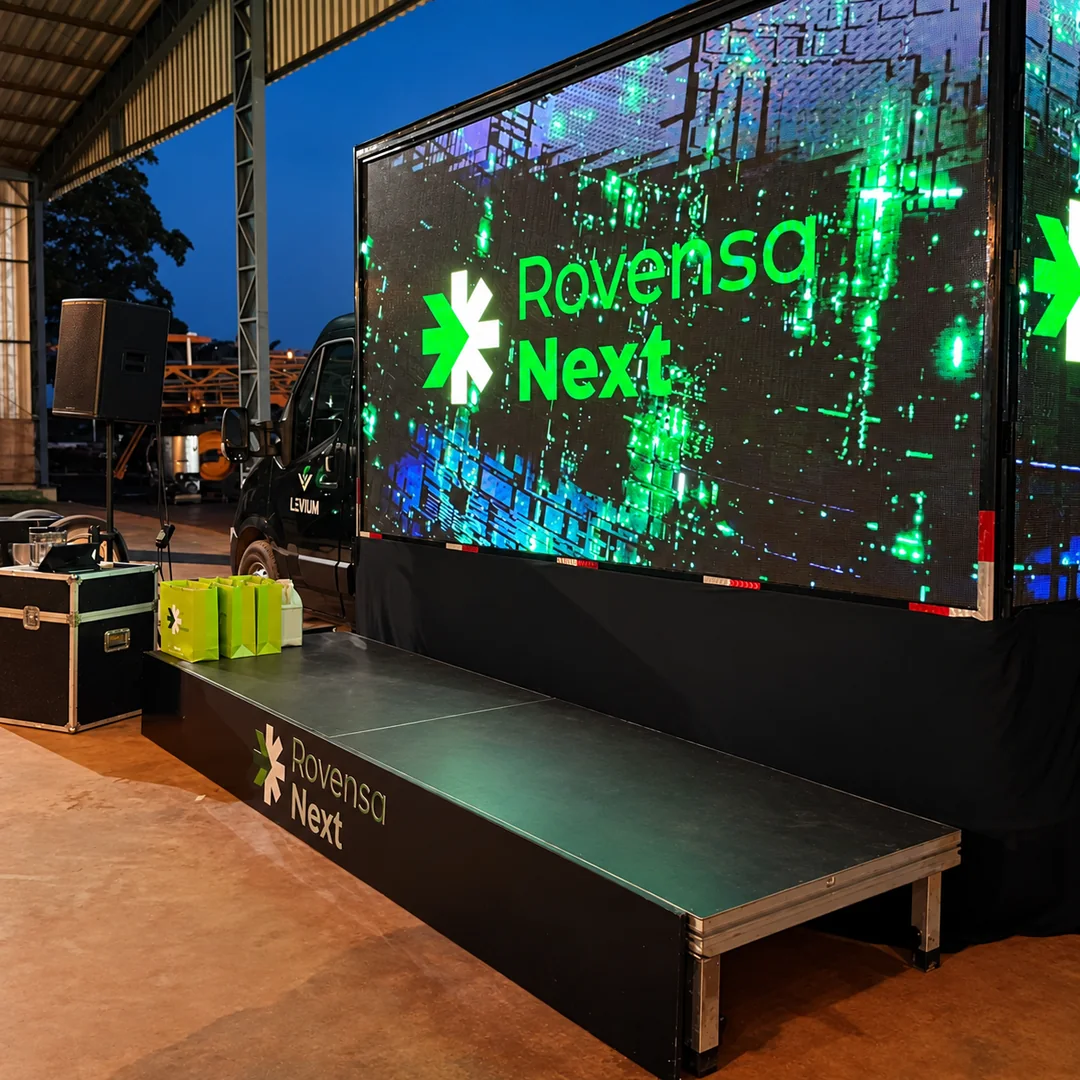 Caminhão de LED da Levium na Noite de Campo Evolution, da Rovensa Next