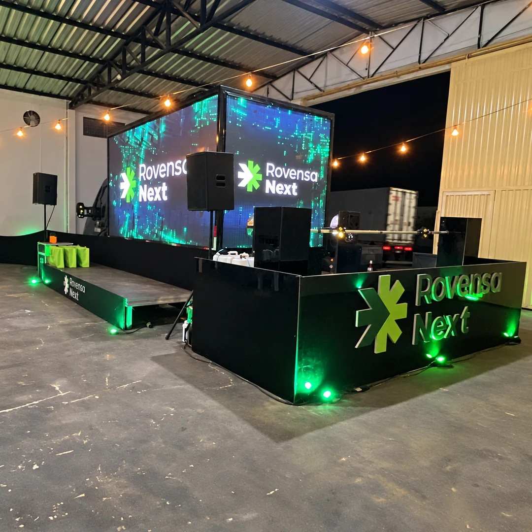 Caminhão de LED da Levium na Noite de Campo Evolution, da Rovensa Next