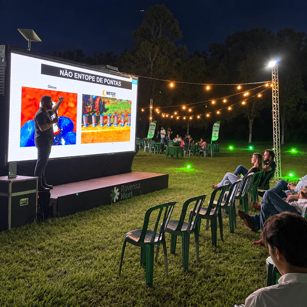 Caminhão de LED da Levium na Noite de Campo Evolution, da Rovensa Next