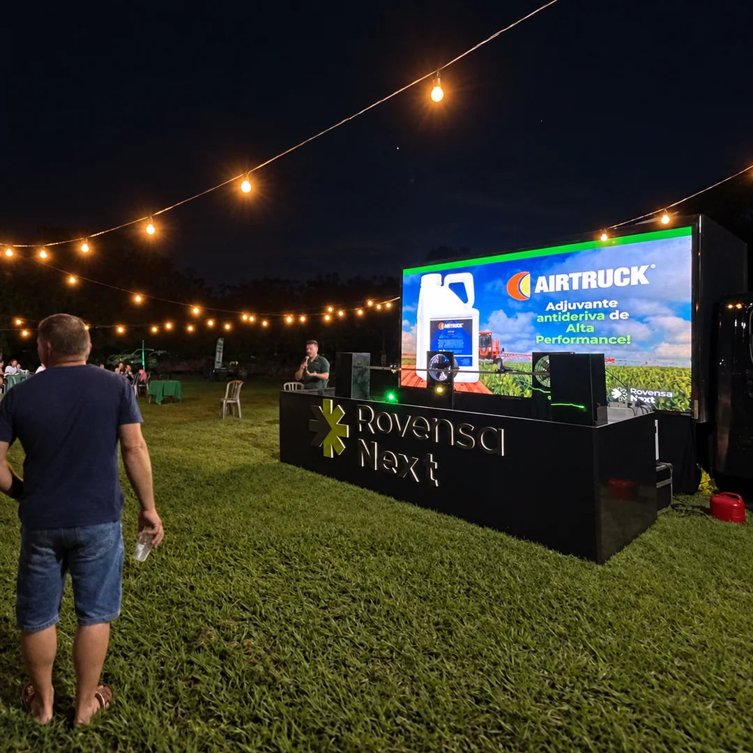 Caminhão de LED da Levium na Noite de Campo Evolution, da Rovensa Next